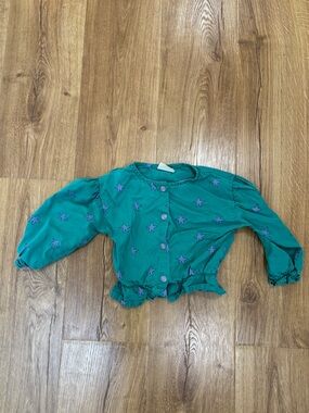 The Campamento Star Long Sleeve Cinched Waist Top